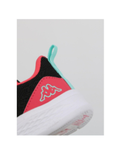 Baskets à scratch rostie noir rose fille - Kappa