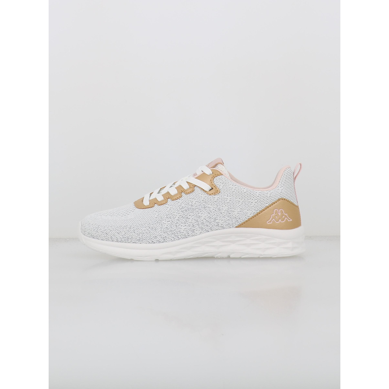Baskets pailletées rostie blanc femme - Kappa