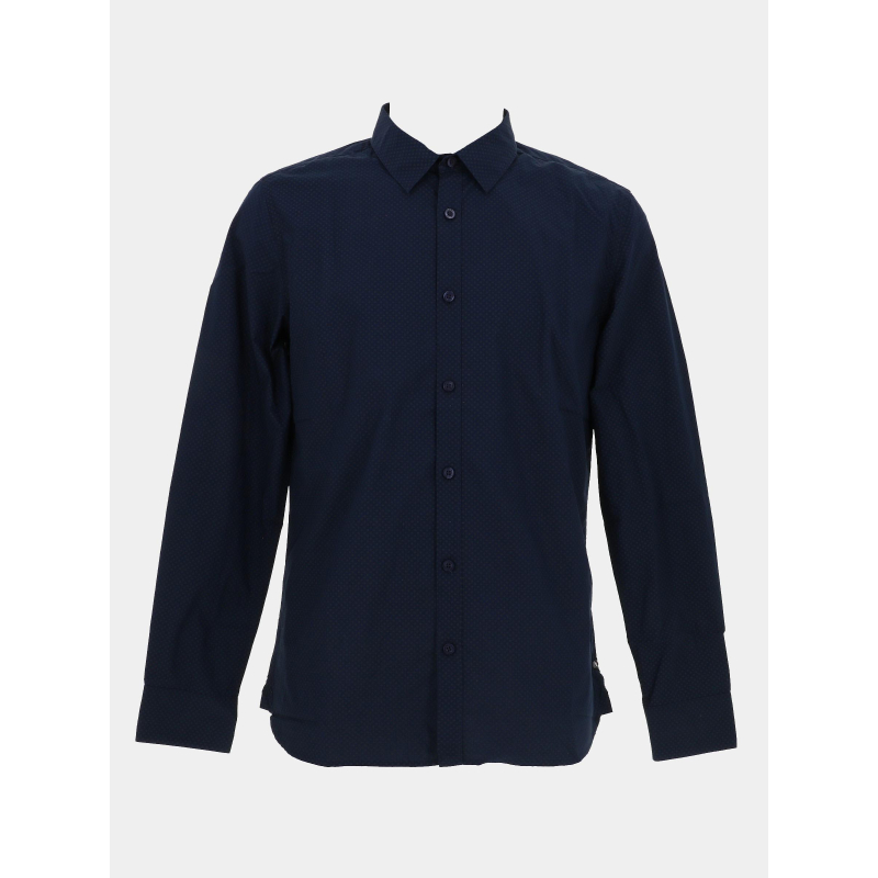 Chemise à pois carton bleu marine homme - Teddy Smith