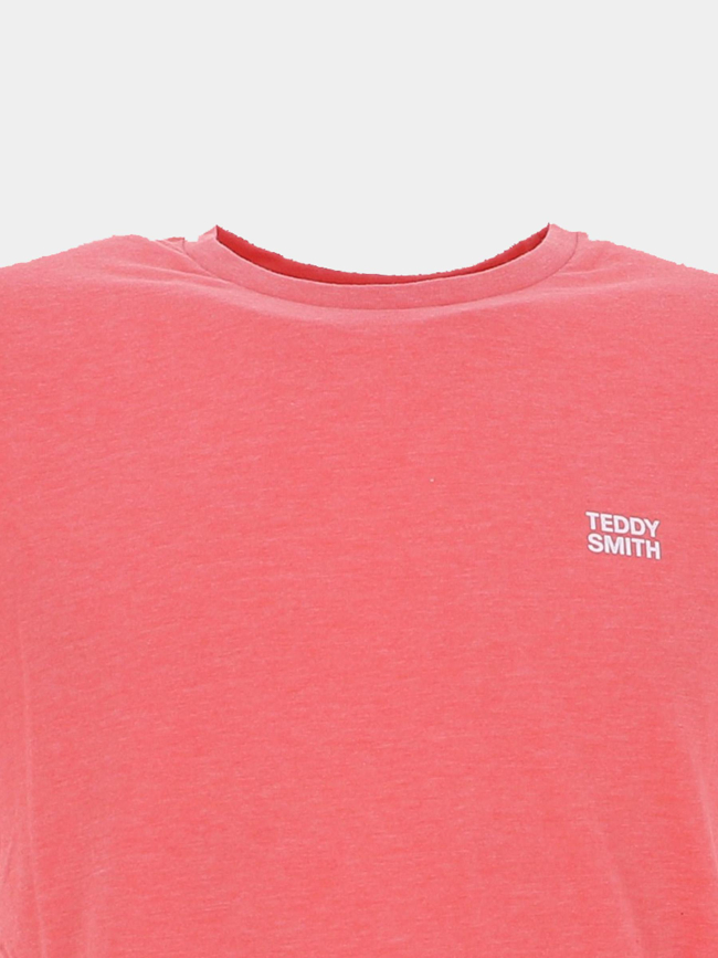 T-shirt à manches courtes the tee rose homme - Teddy Smith