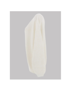 Pull à col en v p-mag blanc femme - Teddy Smith