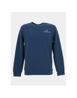 Sweat col rond uni nawala bleu homme - Sergio Tachinni