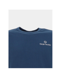 Sweat col rond uni nawala bleu homme - Sergio Tachinni
