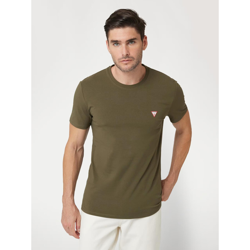 T-shirt à manches courtes core kaki homme - Guess