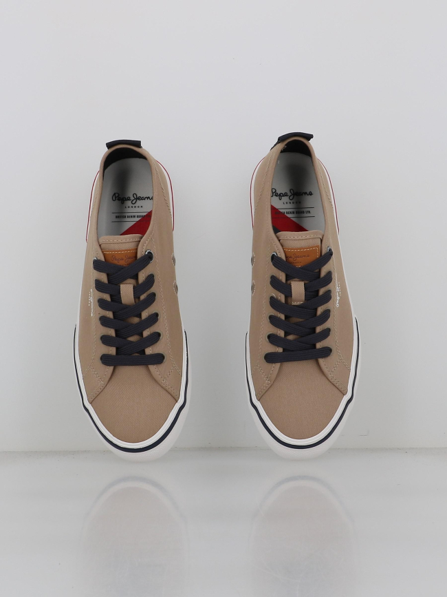 Baskets en toile kenton smart beige homme - Pepe Jeans