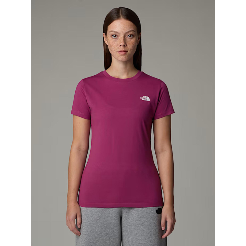 T-shirt slim simple dome violet femme - The North Face