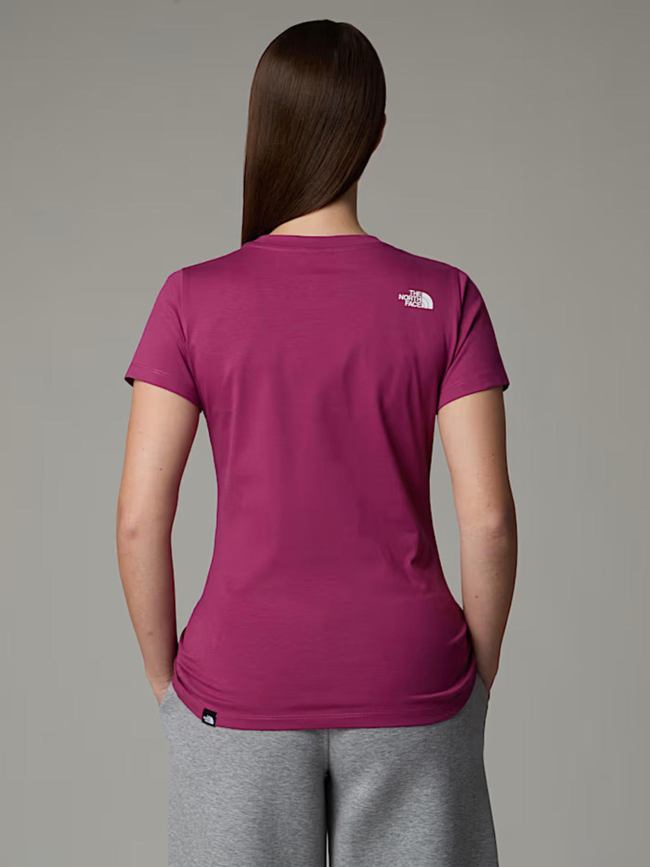T-shirt slim simple dome violet femme - The North Face