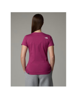 T-shirt slim simple dome violet femme - The North Face