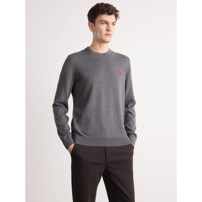 Pull fin san cassius gris homme - Hugo