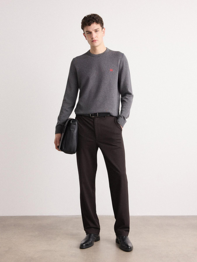 Pull fin san cassius gris homme - Hugo