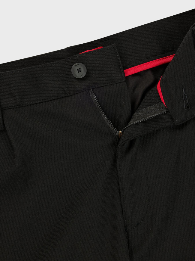 Pantalon slim fit en gabardine stretch noir homme - Hugo