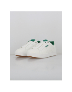 Baskets retro tennis blanc vert homme - Teddy Smith