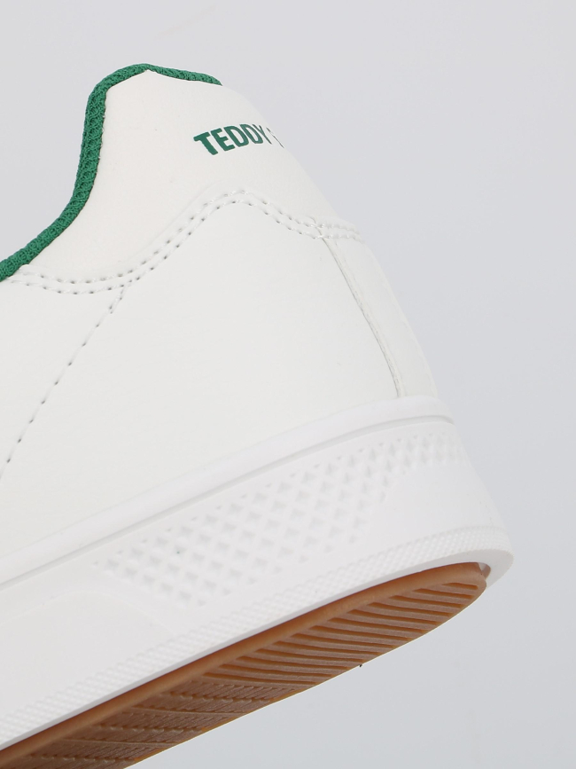 Baskets retro tennis blanc vert homme - Teddy Smith