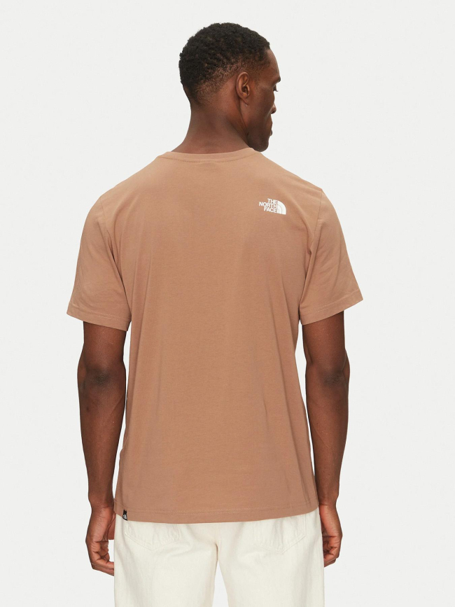 T-shirt à manches courtes easy marron homme - The North Face