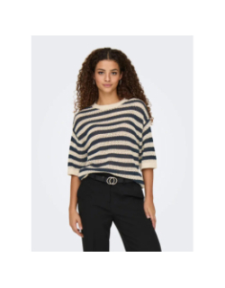 Pull rayé tikka bleu marine femme - Jdy