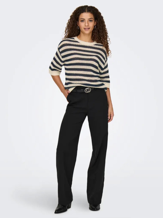 Pull rayé tikka bleu marine femme - Jdy