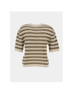 Pull rayé tikka kaki femme - Jdy