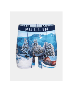 Boxer fashion 2 crans bleu homme - Pullin