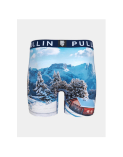 Boxer fashion 2 crans bleu homme - Pullin
