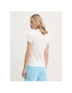Polo en piqué de coton slim essential blanc femme - Tommy Jeans