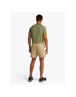 Short à écusson drapeau beige homme - Tommy Jeans