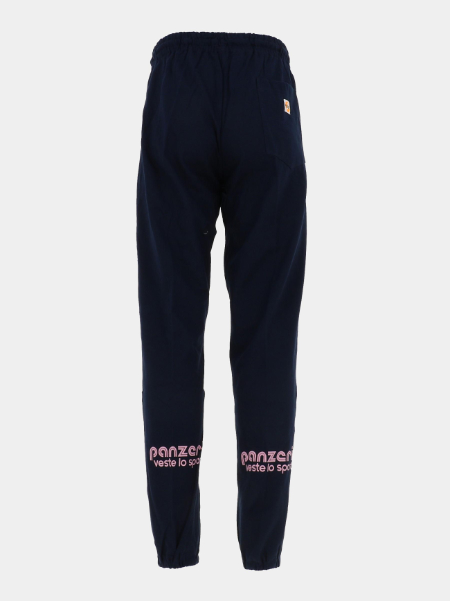 Pantalon jogging uni h bleu marine rose adulte - Panzeri