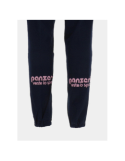 Pantalon jogging uni h bleu marine rose adulte - Panzeri
