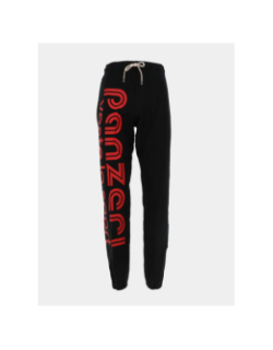 Pantalon jogging uni h noir et rouge adulte - Panzeri