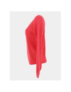 Pull double col v newlexsun rose corail femme - Vero Moda