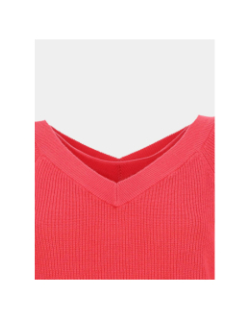 Pull double col v newlexsun rose corail femme - Vero Moda