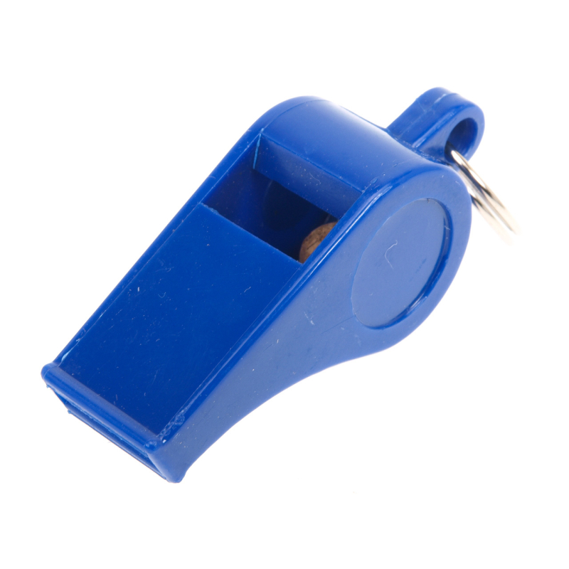 Sifflet en plastique bleu - Tremblay