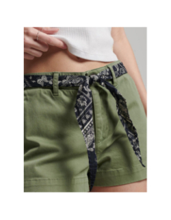 Short chino vintage kaki femme - Superdry