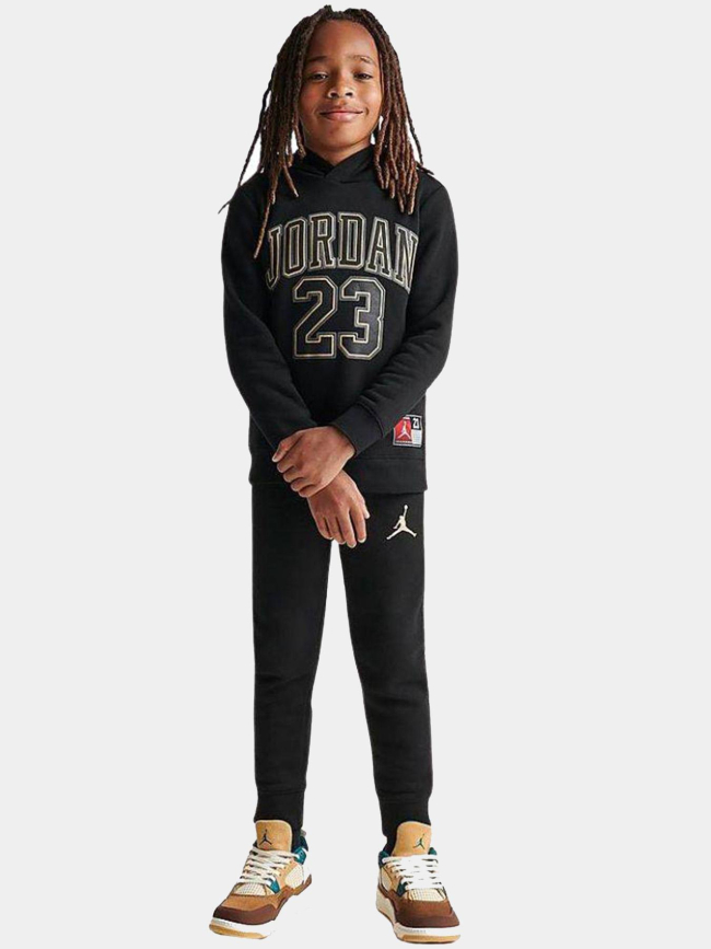 Ensemble sweat jogging jersey 23 noir enfant - Jordan