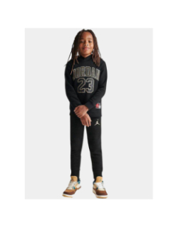 Ensemble sweat jogging jersey 23 noir enfant - Jordan