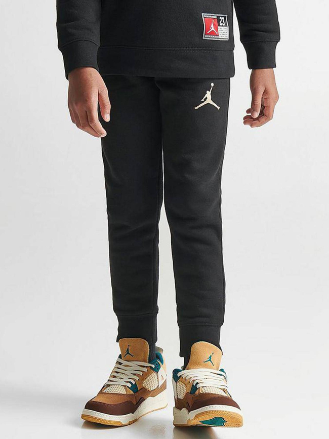 Ensemble sweat jogging jersey 23 noir enfant - Jordan