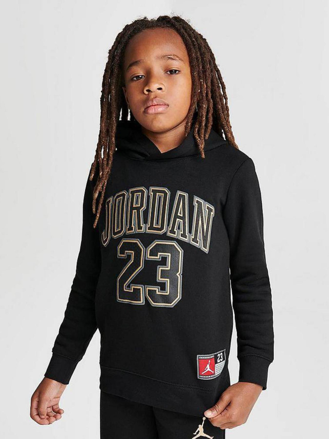 Ensemble sweat jogging jersey 23 noir enfant - Jordan