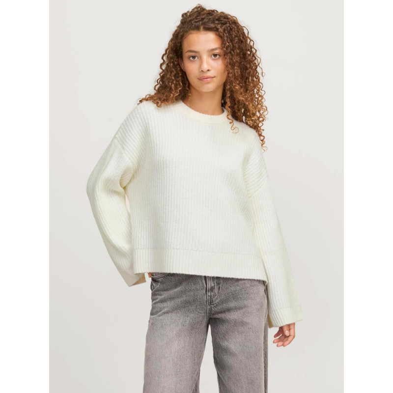 Pull en maille jxsigga blanc femme - JJXX