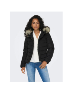Doudoune à capuche ellan noir femme - Only