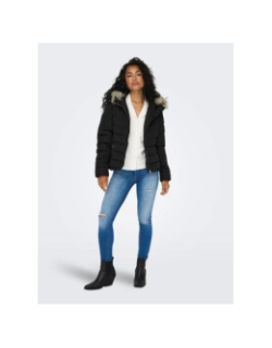 Doudoune à capuche ellan noir femme - Only