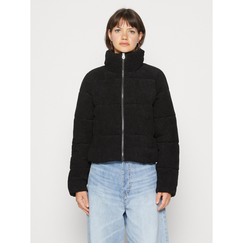 Doudoune velours côtelé dolly noir femme - Only