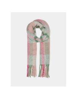 Echarpe à carreaux jenna rose vert femme - Only