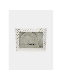 Coffret écharpe bonnet avery beige femme - Only