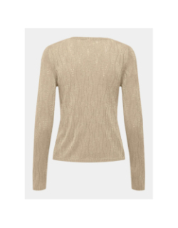 Pull fin mella glitter beige femme - Only