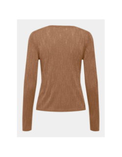 Pull fin mella glitter marron femme - Only