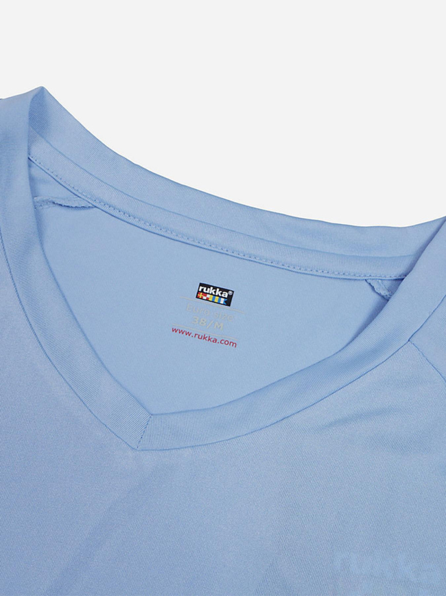 T-shirt à manches courtes de running muuko bleu femme - Rukka