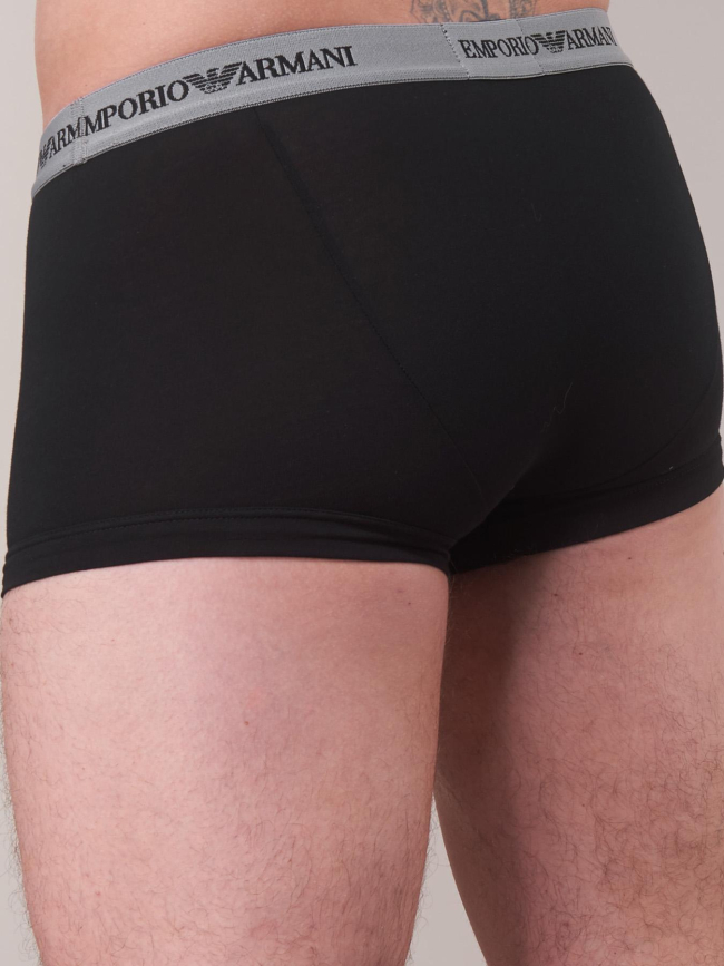 Pack de 3 boxer stretch noir blanc gris homme - Emporio Armani