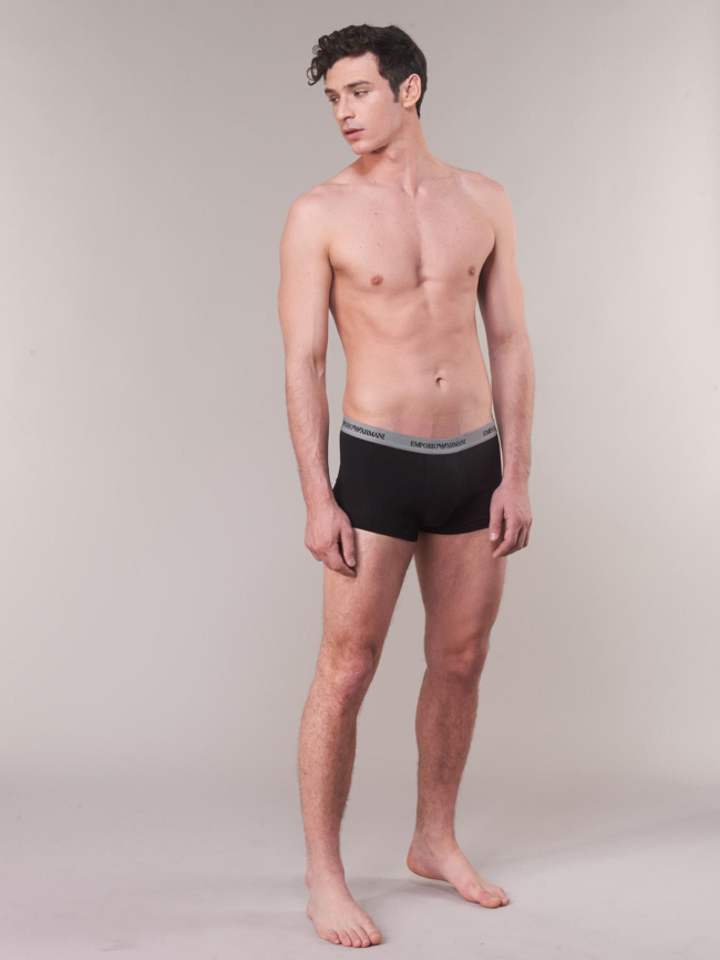 Pack de 3 boxer stretch noir blanc gris homme - Emporio Armani