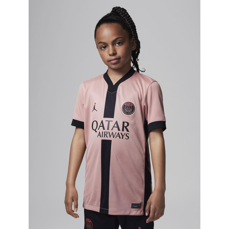 Maillot de football 3e tenue psg 24/25 rose enfant - Nike