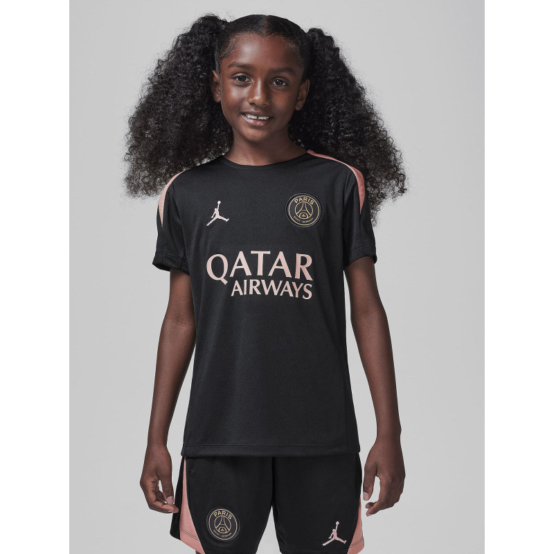 Maillot de football psg strike 3e tenue noir enfant - Nike