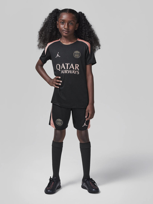 Maillot de football psg strike 3e tenue noir enfant - Nike